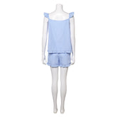 Freakier Friday (2025) Lily Davies Blue Sleepwear Set Outfits Cosplay Costume